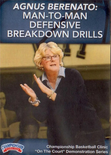 Man To Man Defensive Breakdown Drills by Agnus Berenato Instructional Basketball Coaching Video